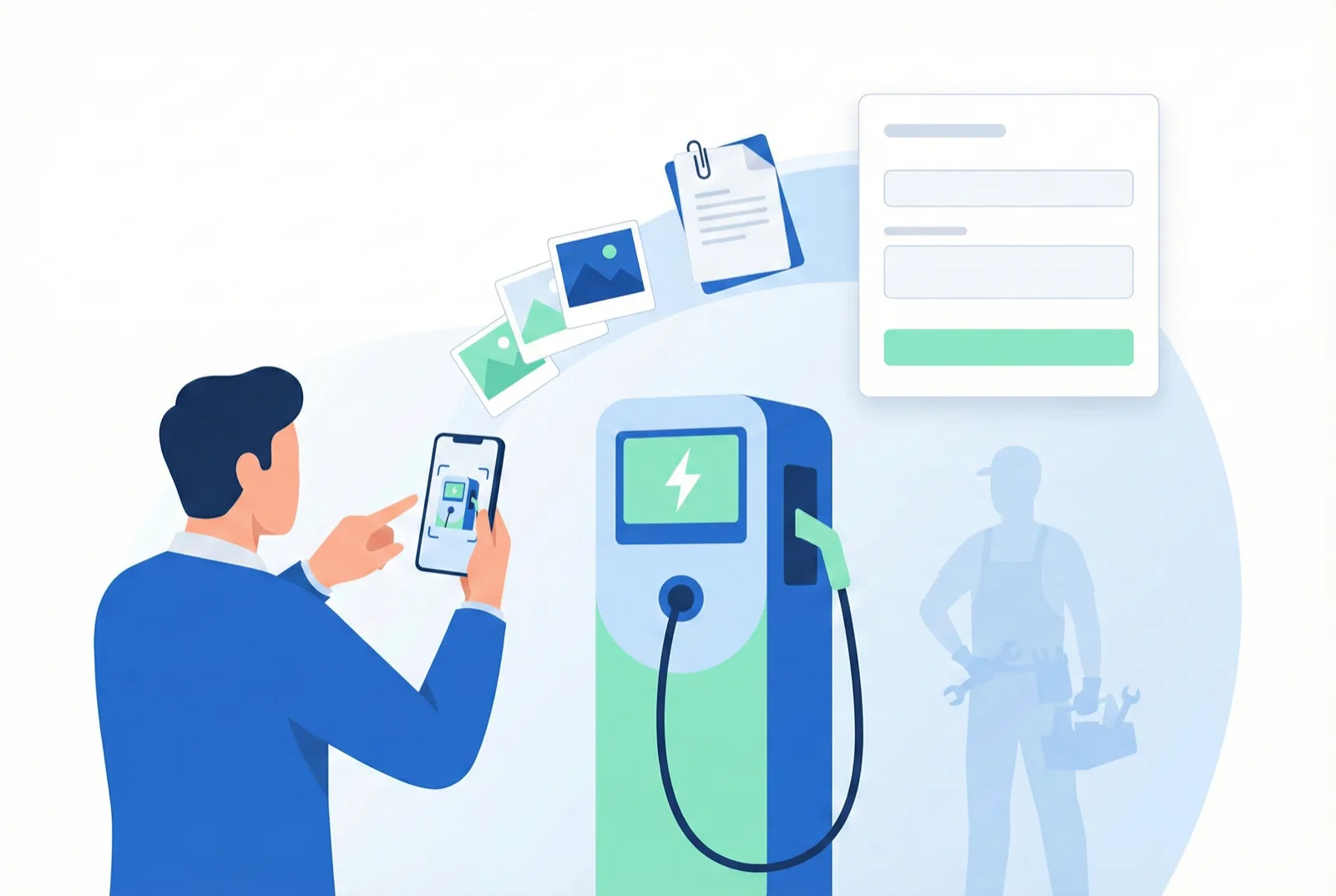 Étape 1 : déclaration rapide d'une panne dans l'application